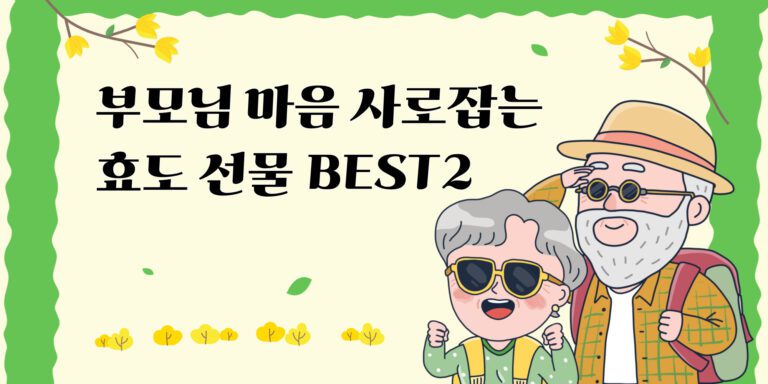 부모님 연말 새해 통 큰 효도 선물 추천, 무조건 좋아한다! BEST 2