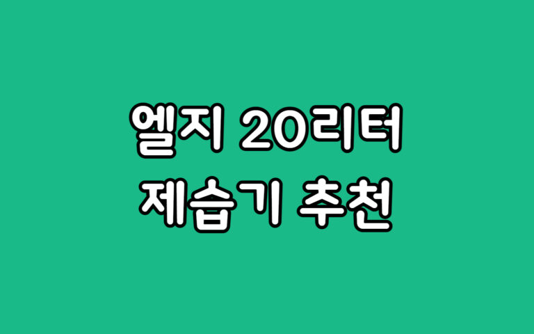 제습기 20리터 엘지 DQ205PBBC 추천 LG 휘센 좋은 이유
