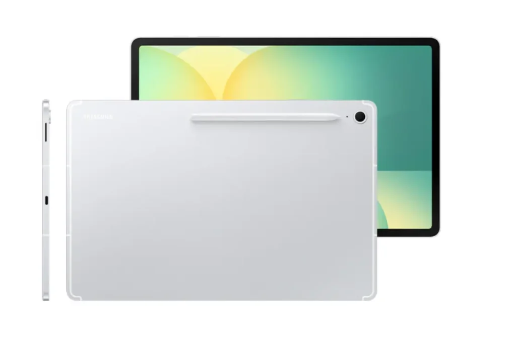 갤럭시탭s10 fe 플러스 실버 전면 후면 디자인