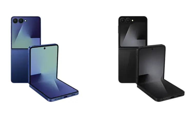 지플립7 블루쉐도우 Zflip7FE 블랙 디자인 비교 사진