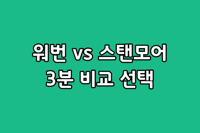 마샬 워번3와 스탠모어3 블루투스 스피커 크기 및 디자인 비교