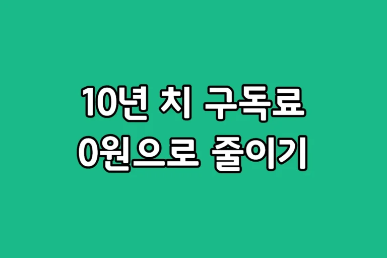 아이클라우드 구독료 절약 방법 및 10년 동안 매달 나가는 아이폰 저장공간 비용 아끼는 꿀팁