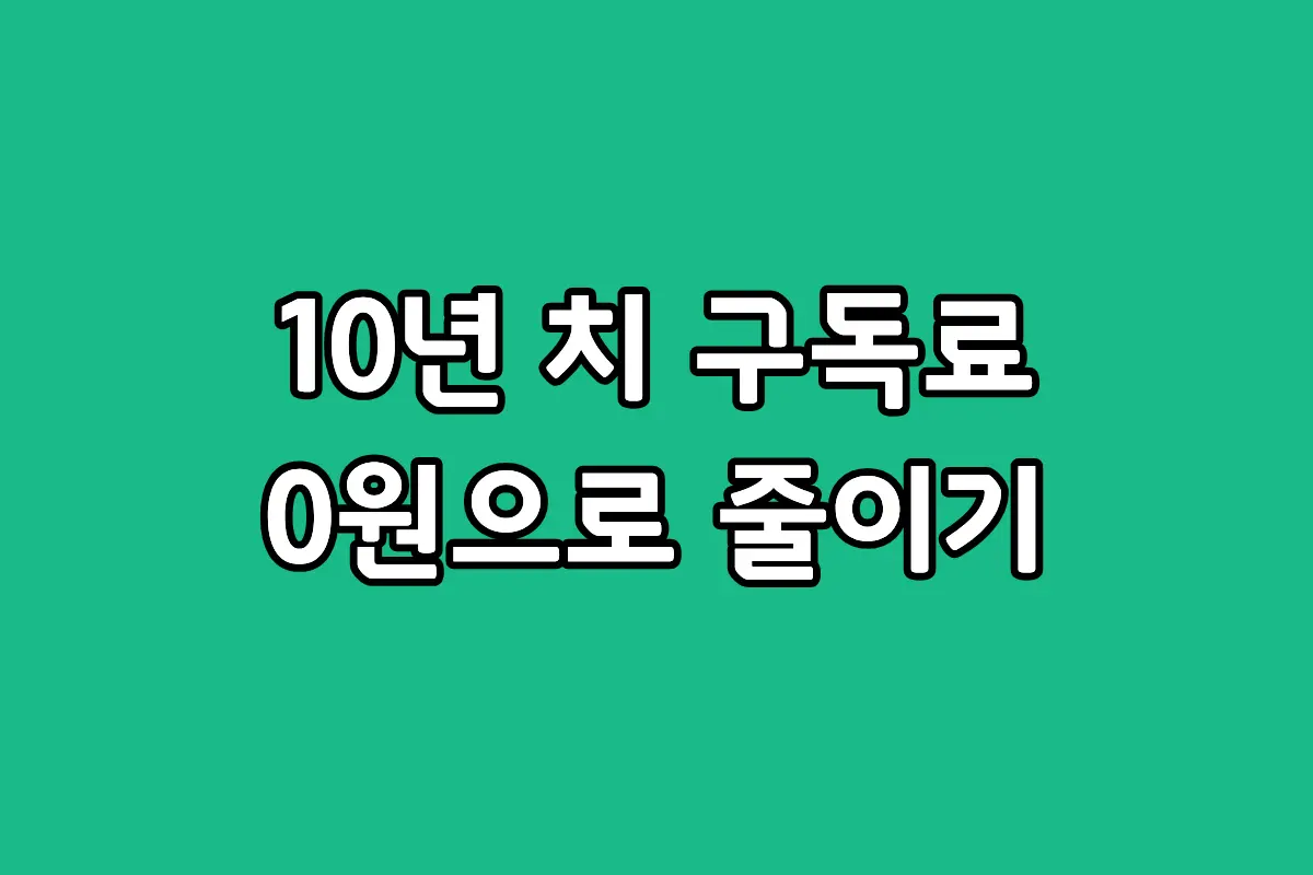 아이클라우드 구독료 절약 방법 및 10년 동안 매달 나가는 아이폰 저장공간 비용 아끼는 꿀팁