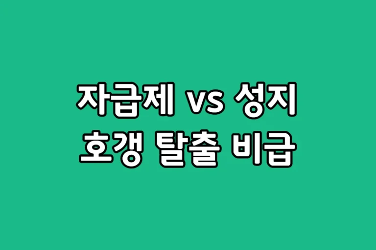 핸드폰 자급제와 성지 대리점 가격 비교 인포그래픽